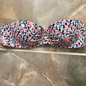 Victoria’s Secret Funfetti Bandeau Swim Top 34B